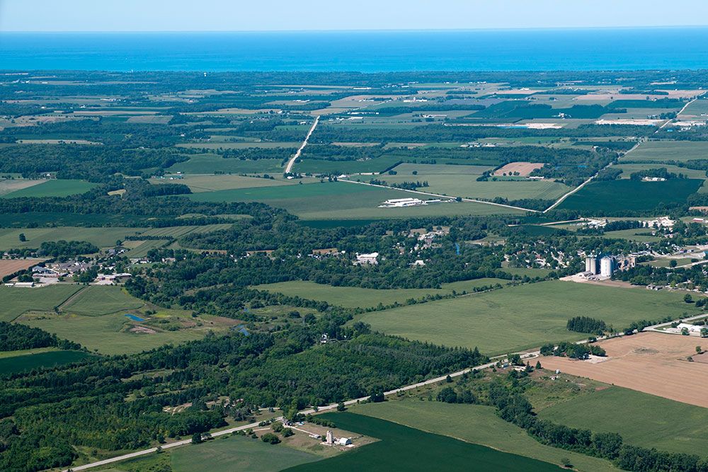 Part of the diverse landscape of the Lake Huron basin.  Photo: Courtesy of Dan Holm/The Word & Image Studio.